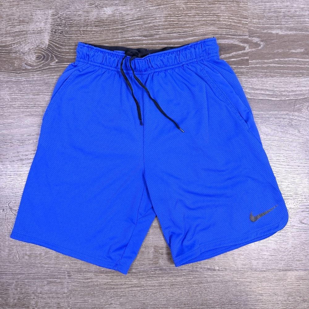 Nike Mens Dri-FIT Training Shorts Blue Mesh 890811-480 Small Basketball‎ Gym